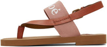 ChloÃ© Pink Woody Flat Sandals