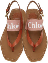 ChloÃ© Pink Woody Flat Sandals