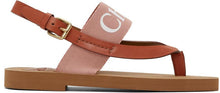 ChloÃ© Pink Woody Flat Sandals - Sandales plates chloé roses ligneuses - ChloÃ © 핑크 우디 플랫 샌들