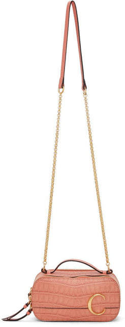 ChloÃ© Red Croc Mini 'ChloÃ© C' Vanity Bag - ChloÃ © Croc Croc Mini 'Chloél C' Vanity Sac - chloÃ © red croc mini'chloÃ © C'Anity Bag