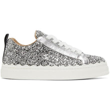 ChloÃ© Silver Glitter Lauren Sneakers - ChloÃ © Silver Glitter Lauren Sneakers - Chloé Silver Glitter Lauren Sneakers.