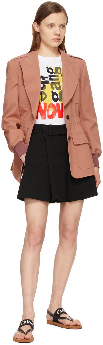 ChloÃ© White Corita Kent Edition 'Now!' T-Shirt