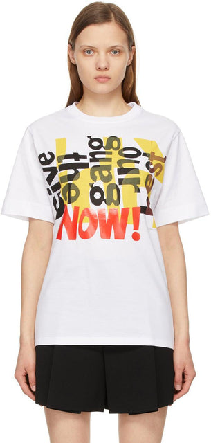 ChloÃ© White Corita Kent Edition 'Now!' T-Shirt - Chloél White Corita Kent Edition 'Maintenant!' T-shirt - ChloÃ © White Corita Kent Edition 'Now!' 티셔츠
