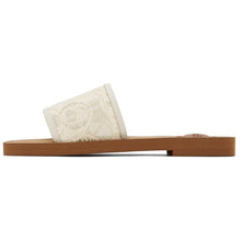 ChloÃ© White Lace Woody Flat Mules