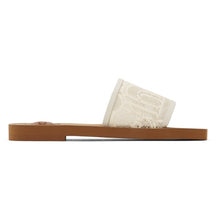 ChloÃ© White Lace Woody Flat Mules - Mules plates ligneuses en dentelle chloé - ChloÃ © White Lace Woody Flat Mules.