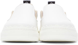 ChloÃ© White Lauren Slip-On Sneakers