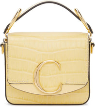 ChloÃ© Yellow Croc Mini 'ChloÃ© C' Bag