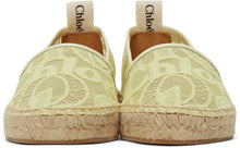 ChloÃ© Yellow Lace Woody Espadrilles