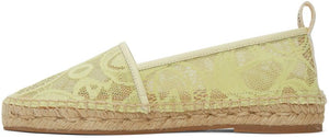 ChloÃ© Yellow Lace Woody Espadrilles