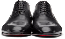 Christian Louboutin Black Greggo Orlato Lace-Up Loafers
