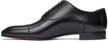 Christian Louboutin Black Greggo Orlato Lace-Up Loafers