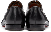 Christian Louboutin Black Greggo Orlato Lace-Up Loafers