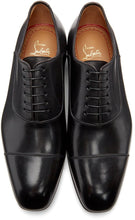 Christian Louboutin Black Greggo Orlato Lace-Up Loafers