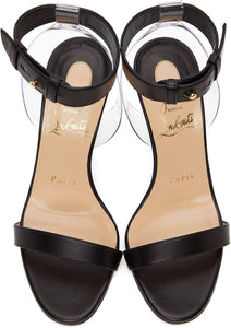 Christian Louboutin Black Jonatina 100 Heeled Sandals BlackSkinny