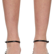 Christian Louboutin Black Mafaldina Spikes Flat Sandals