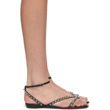 Christian Louboutin Black Mafaldina Spikes Flat Sandals - Christian Louboutin Black MAFALDINA SPIKES Sandales plates - Christian Louboutin Black Mafaldina는 플랫 샌들을 스파이크합니다