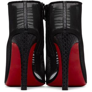 Christian Louboutin Black Trouble 100 Heels