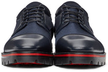 Christian Louboutin Navy Mika Sky Flat Derbys