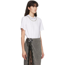 Christopher Kane White Flower Crystal T-Shirt