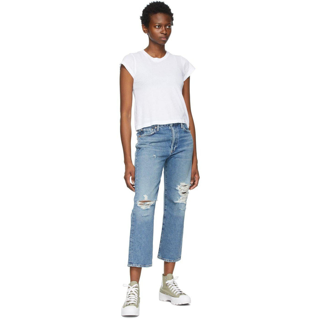 Citizens of Humanity Blue Emery Crop Jeans - Citoyens de l'humanité Blue Emery Crop Jean - 인류의 시민권 푸른 에머리 작물 청바지