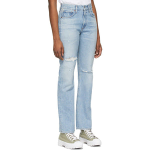 Citizens of Humanity Blue Libby Relaxed Bootcut Jeans