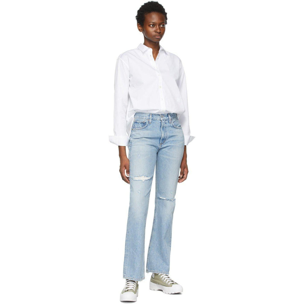 Citizens of Humanity Blue Libby Relaxed Bootcut Jeans - Citoyens de Humanity Blue Libby Détendue Jeans de bootcut - 인류의 시민 블루 Libby 편안한 bootcut 청바지