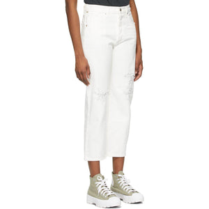 Citizens of Humanity White Emery Crop Jeans