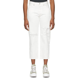 Citizens of Humanity White Emery Crop Jeans