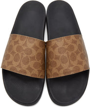 Coach 1941 Khaki Signature Slip-On Sandals
