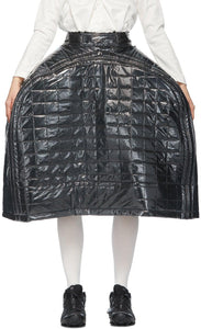Comme des GarÃ§ons Black Quilted Structured Skirt - Commique des garçons jupes structurées matelassées noires - comme des garÃ§ons 검은 퀼트 구조화 된 스커트