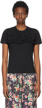 Comme des GarÃ§ons Comme des GarÃ§ons Black Chest Frills T-Shirt - Commez des garçons commique des garçons T-shirt de brillons de la poitrine noire - comme des garÃ§ons comme des garÃ§ons 검은 가슴 주름 티셔츠