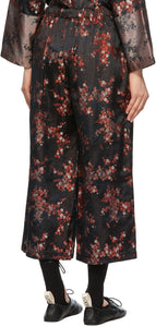 Comme des GarÃ§ons Comme des GarÃ§ons Black Jacquard Trousers