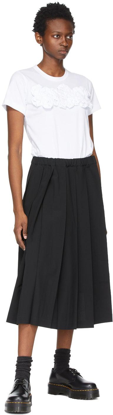 Comme des GarÃ§ons Comme des GarÃ§ons White Chest Frills T-Shirt