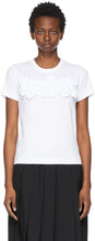 Comme des GarÃ§ons Comme des GarÃ§ons White Chest Frills T-Shirt - Commez des garçons commique des garçons T-shirt de la poitrine blanche - comme des garÃ§ons comme des garÃ§ons 흰색 가슴 주름 티셔츠