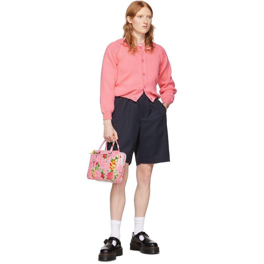 Comme des GarÃ§ons Girl Navy Wool Suiting Shorts - Commique des garçons girls girly wool short - comme des garners 소녀 해군 양모 짧은 반바지