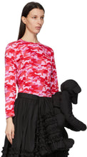 Comme des GarÃ§ons Girl Pink Camo Long Sleeve T-Shirt