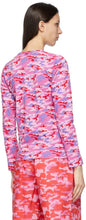 Comme des GarÃ§ons Girl Pink Camo Long Sleeve T-Shirt