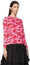 Comme des GarÃ§ons Girl Pink Camo Long Sleeve T-Shirt