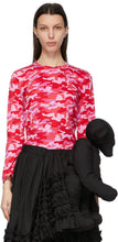 Comme des GarÃ§ons Girl Pink Camo Long Sleeve T-Shirt - T-shirt à manches longues à manches longues rose Camo Fille - comme des garners 소녀 핑크 카모 긴 소매 티셔츠