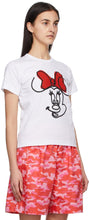Comme des GarÃ§ons Girl White Disney Edition Minnie Mouse Smile T-Shirt