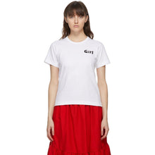 Comme des GarÃ§ons Girl White 'Girl' T-Shirt