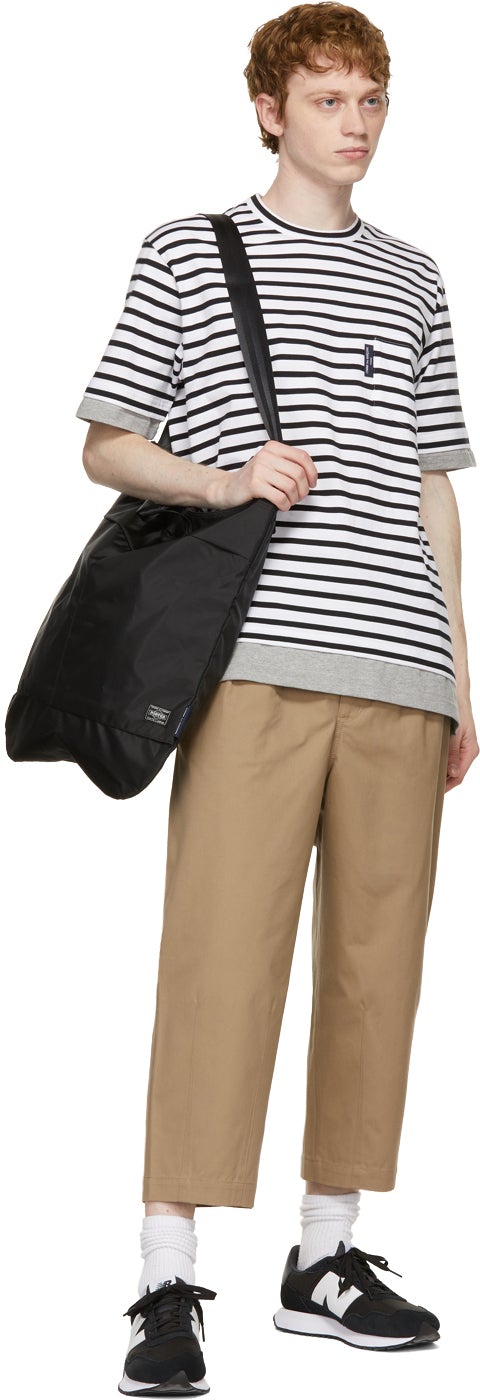 Comme des GarÃ§ons Homme Beige Cotton Canvas Trousers