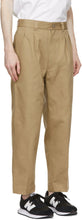 Comme des GarÃ§ons Homme Beige Cotton Drill Trousers