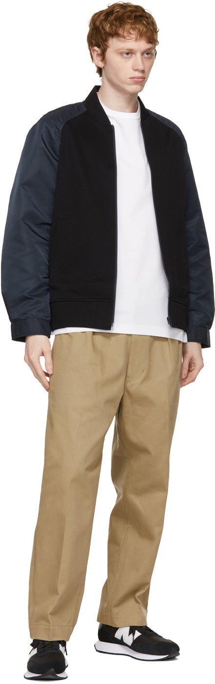 Comme des GarÃ§ons Homme Beige Cotton Drill Trousers