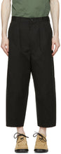 Comme des GarÃ§ons Homme Black Cotton Canvas Trousers - Annonce des garçons Homme Pantalon en toile en coton noir - comme des garÃ§ons homme 검은 면화 캔버스 바지
