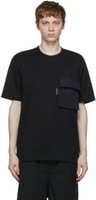 Comme des GarÃ§ons Homme Black Flap Pocket T-Shirt - T-shirt de poche à rabat noir sur les garçons Homme - comme des garÃ§ons homme 블랙 플랩 포켓 티셔츠