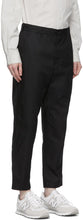 Comme des GarÃ§ons Homme Black Gabardine Chino Trousers