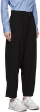 Comme des GarÃ§ons Homme Black Gabardine Garment-Dyed Trousers