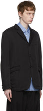 Comme des GarÃ§ons Homme Black Garment-Dyed Blazer