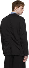 Comme des GarÃ§ons Homme Black Garment-Dyed Blazer